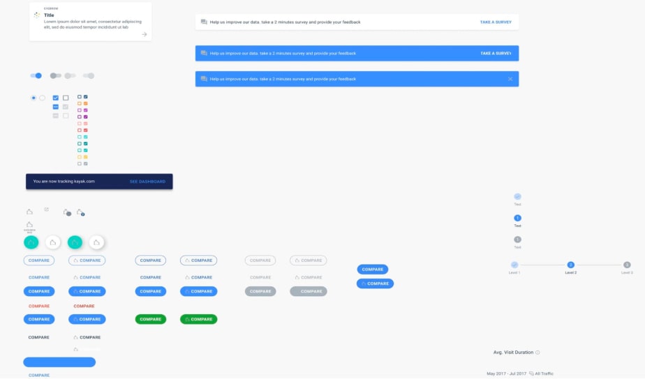 Many UI elements on one page