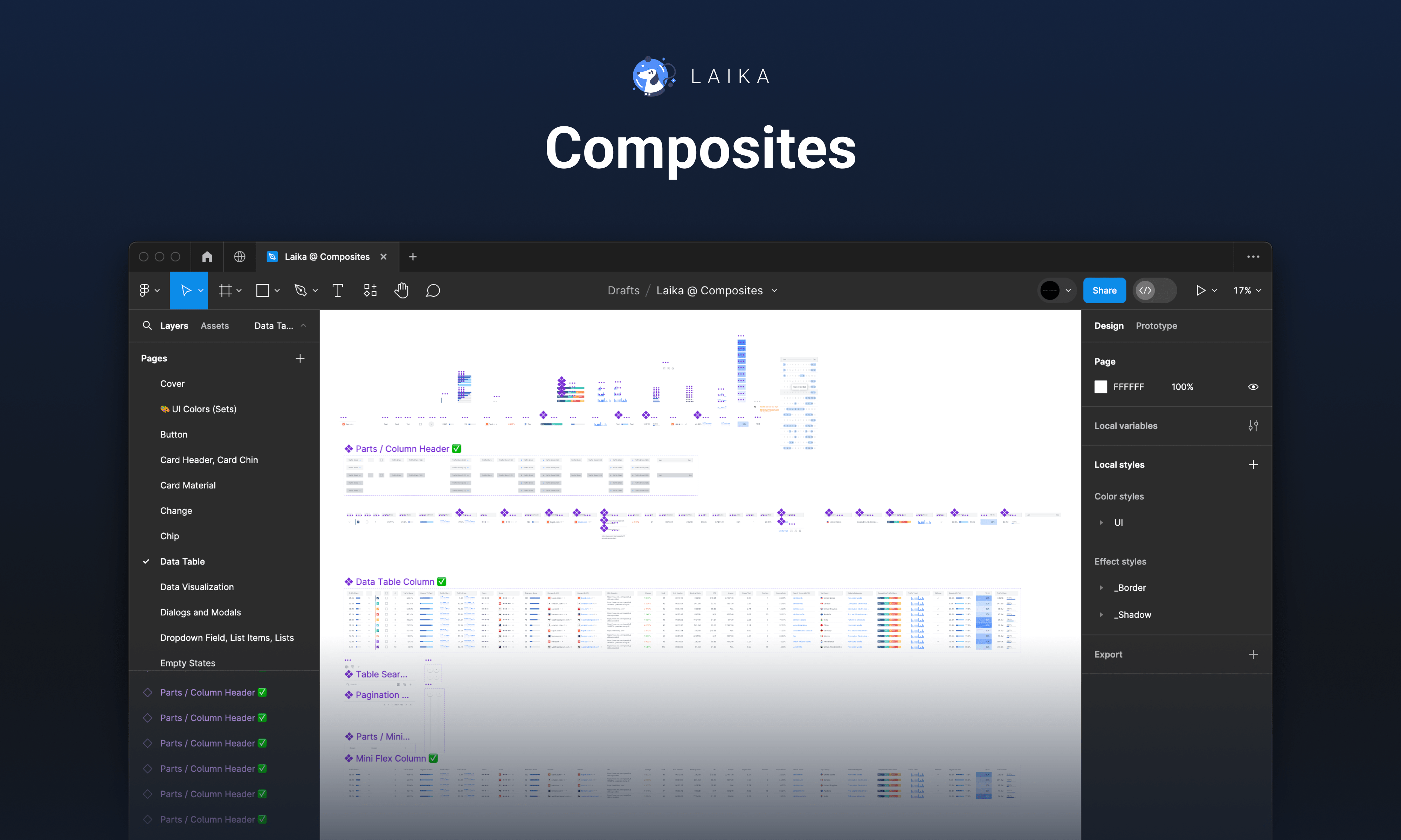 Preview of the Composites Figma file